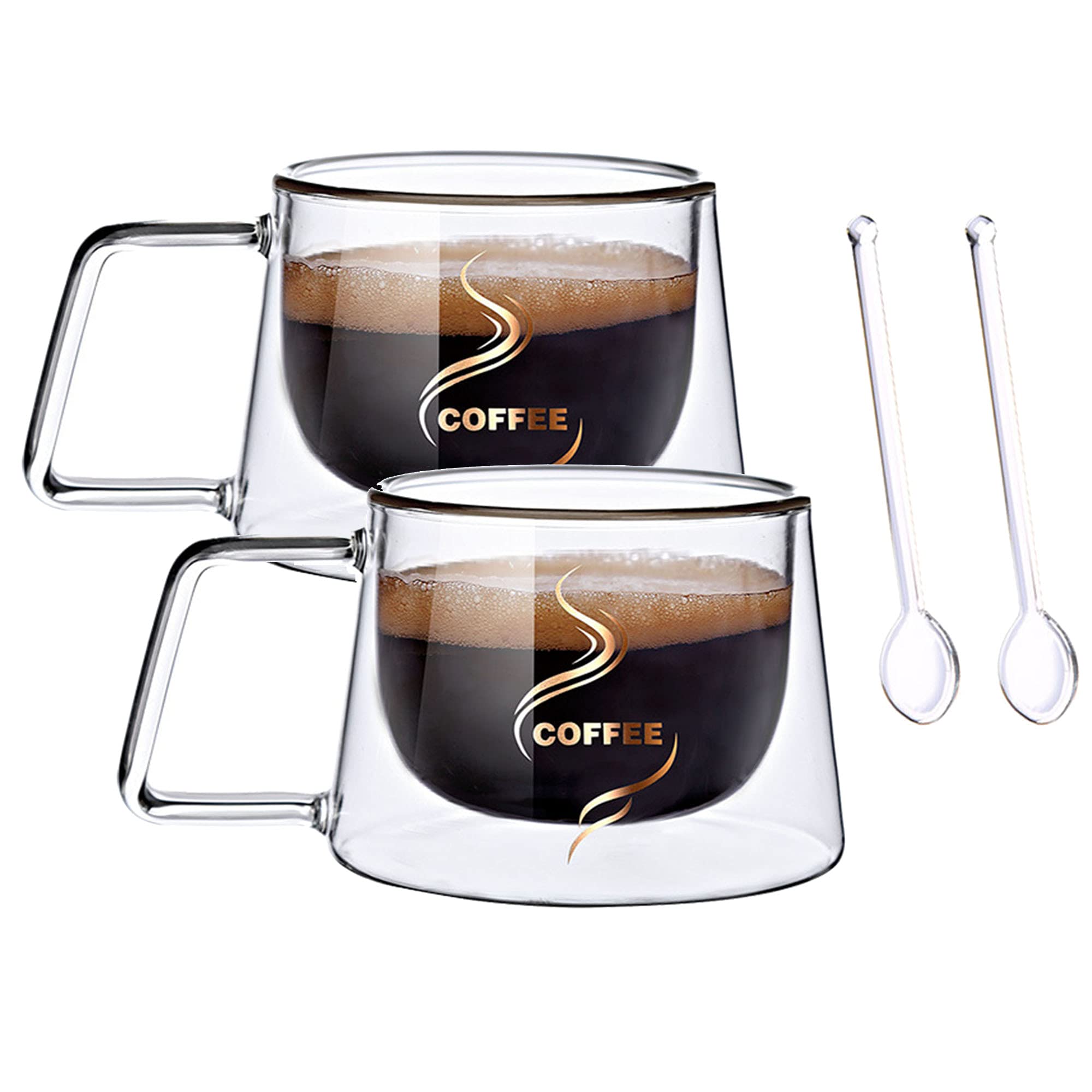 Tache café - double Walled glace transparant