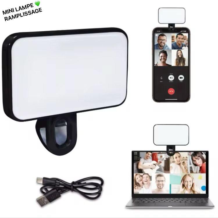 Mini Lampe Remplissage - Adapter pour Téléphone, ordinateur et autres