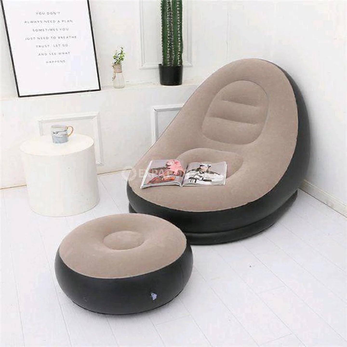 Fauteuil gonflable - avec pose pied