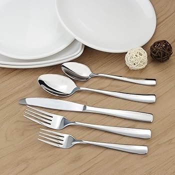 Ensemble de cuillères & plate - 24 pièces