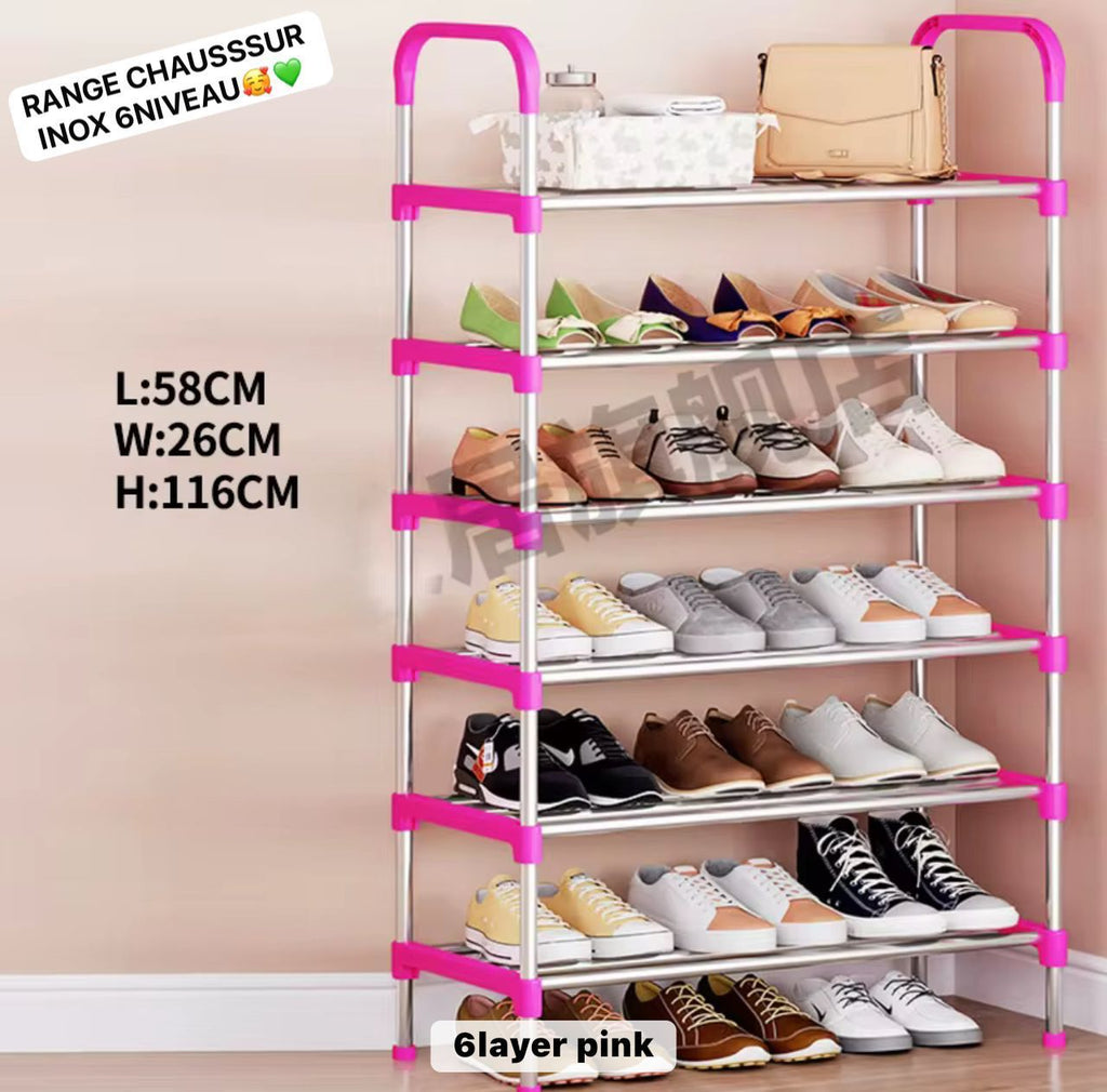 Range Chaussure Inox - 6 niveaux