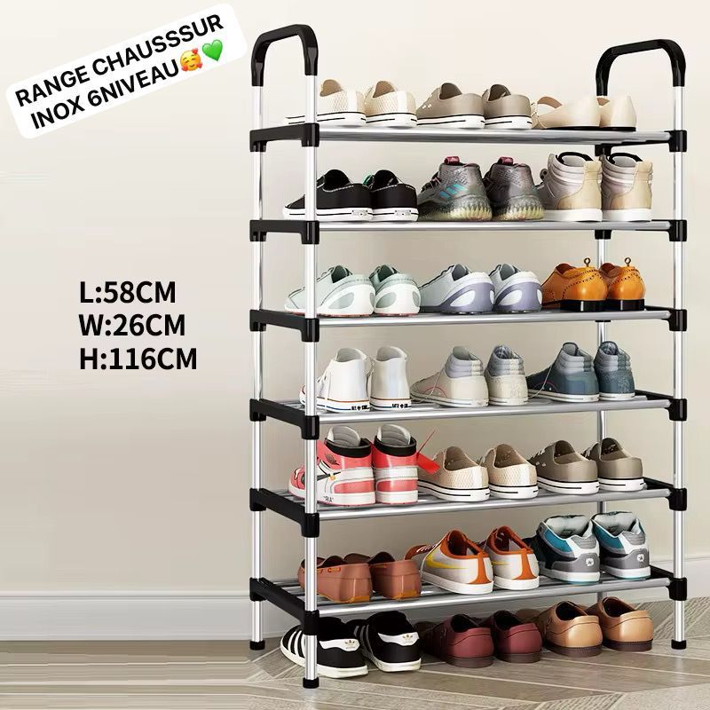 Range Chaussure Inox - 6 niveaux