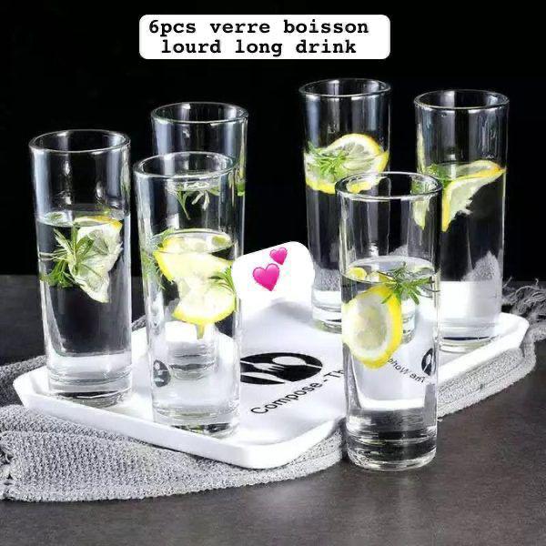 6pcs-verre boisson